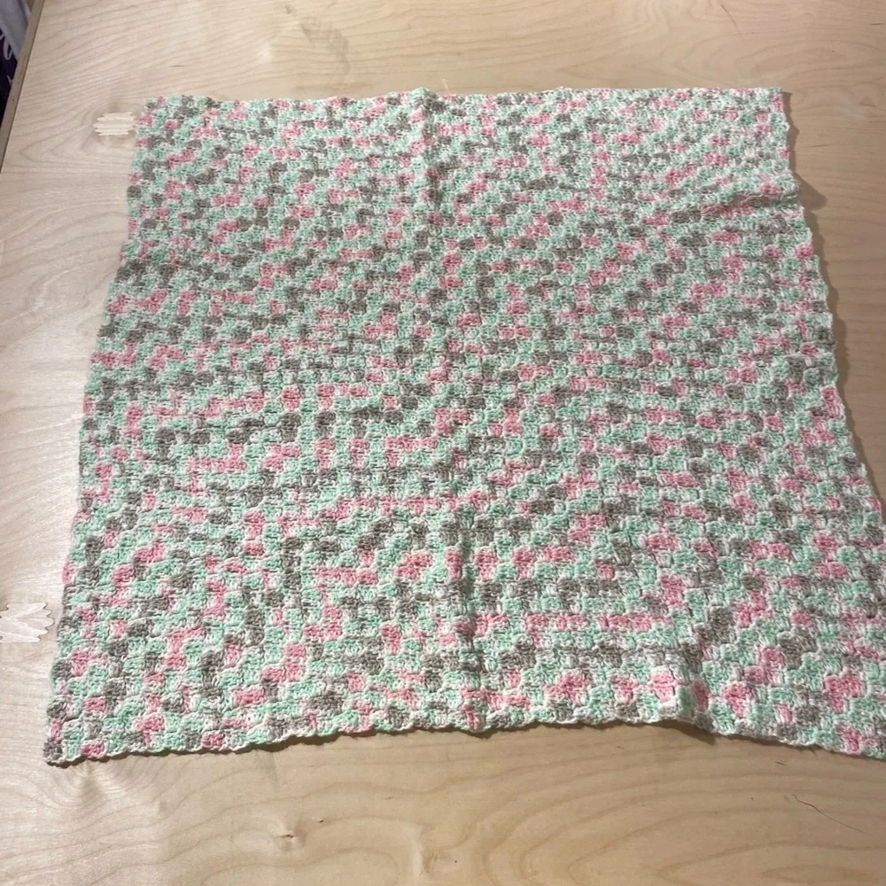 Hand Crafted Crochet Baby Blanket (EK)